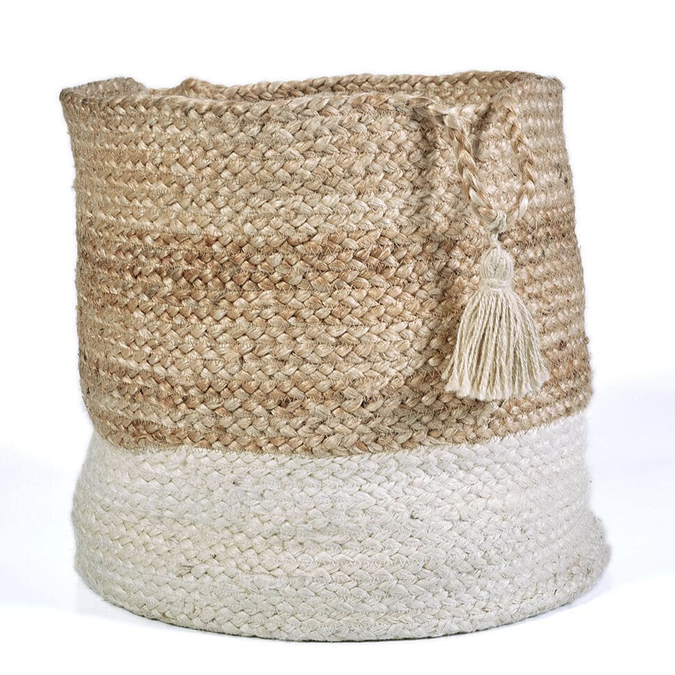 Natural Jute Decorative Storage Basket