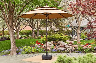 EliteShade Sunbrella 9-Foot 3-Tier Market Umbrella